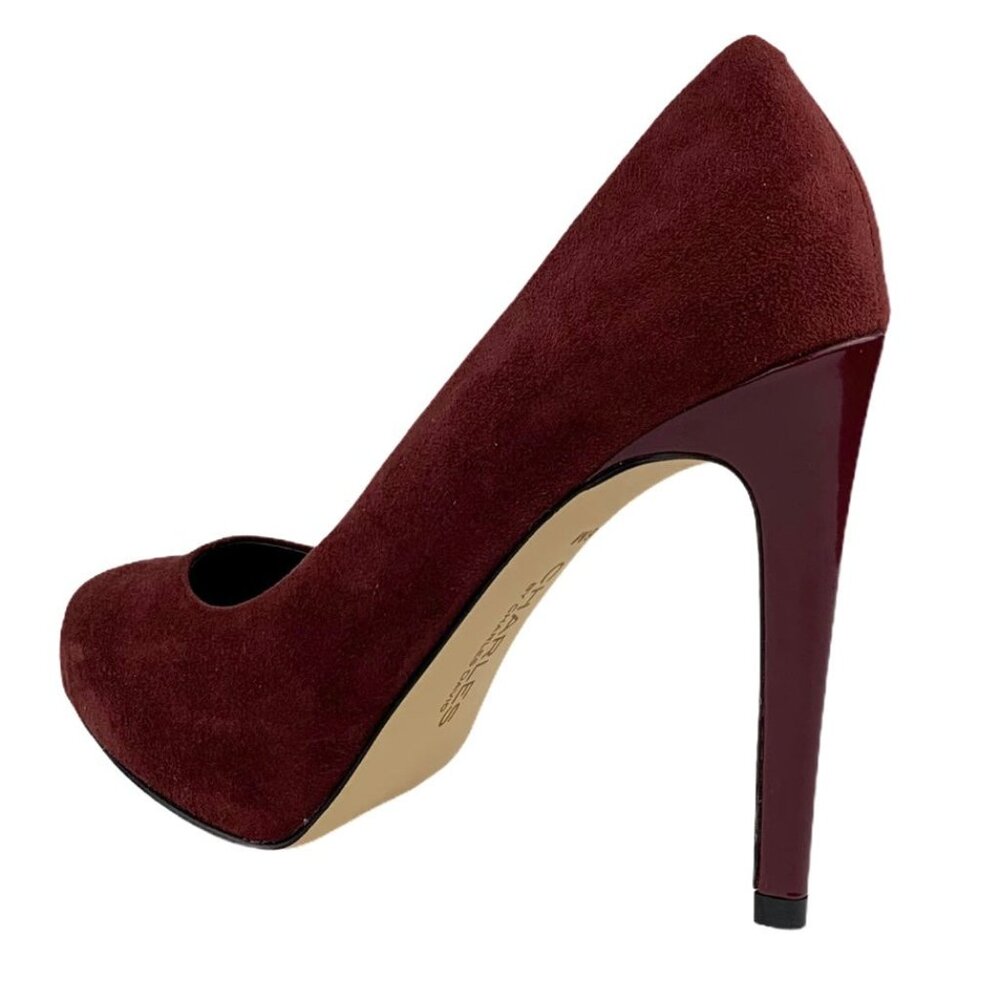 Charles by Charles David Women's High Heel Slip-On Pumps Wine Red Size 6 W - Picture 5 of 9